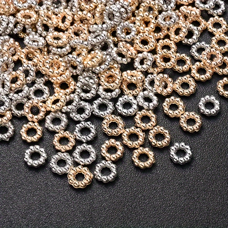 200pcs/6mm/acrylic Spacer Loose Beads. For Making. Bracelets. Necklaces. Craft Accessories And