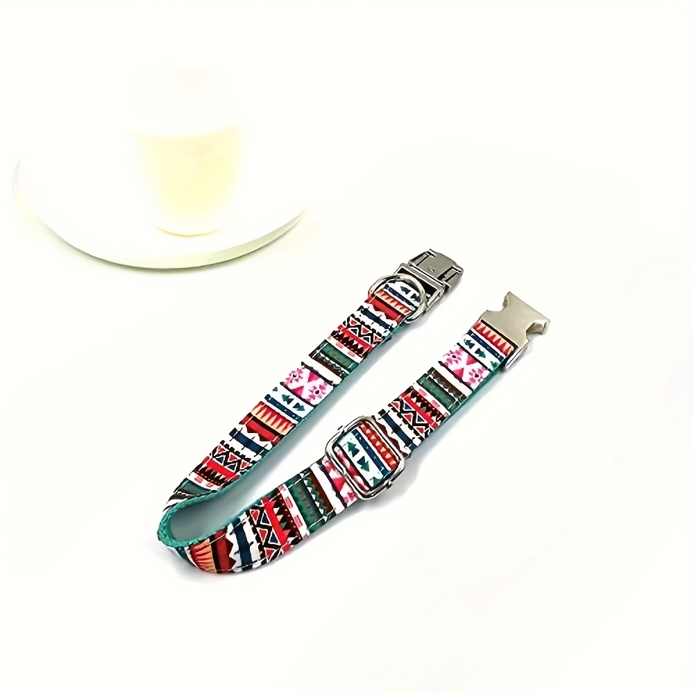 Adjustable Laser-Engravable Dog Collar - Striped Pattern