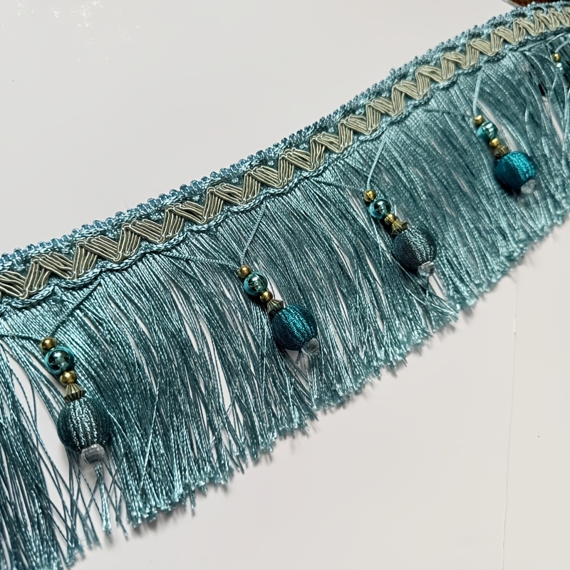 150 cm dolga, 11 cm široka resasta obroba, zavesna obroba za mizo, viseča , DIY okrasni dodatki