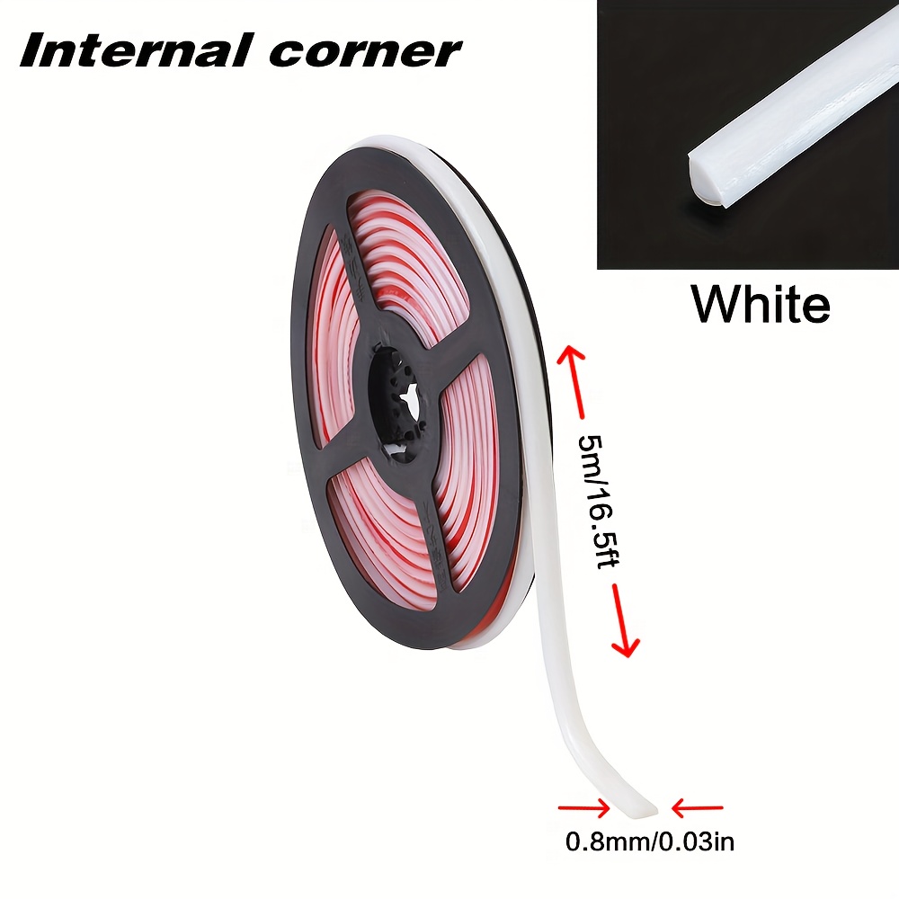 TEMU Caulk Tape Waterproof Self Adhesive, Bathroom Accessories Sealant Strip Caulk Strip Caulking Tool, Caulking Sealing Tape For Kitchen Countertop,