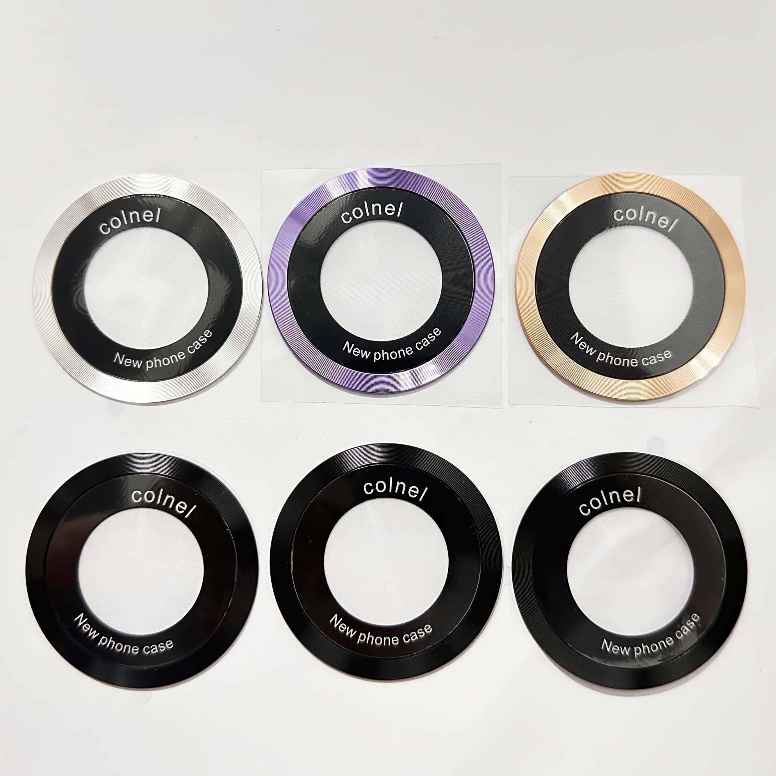 6 Magnetic Ring Stickers, Metal Bracket, Support Wireless Charging Mobile Phone Suction Cup, Universal Mobile Phone Holder Accessories