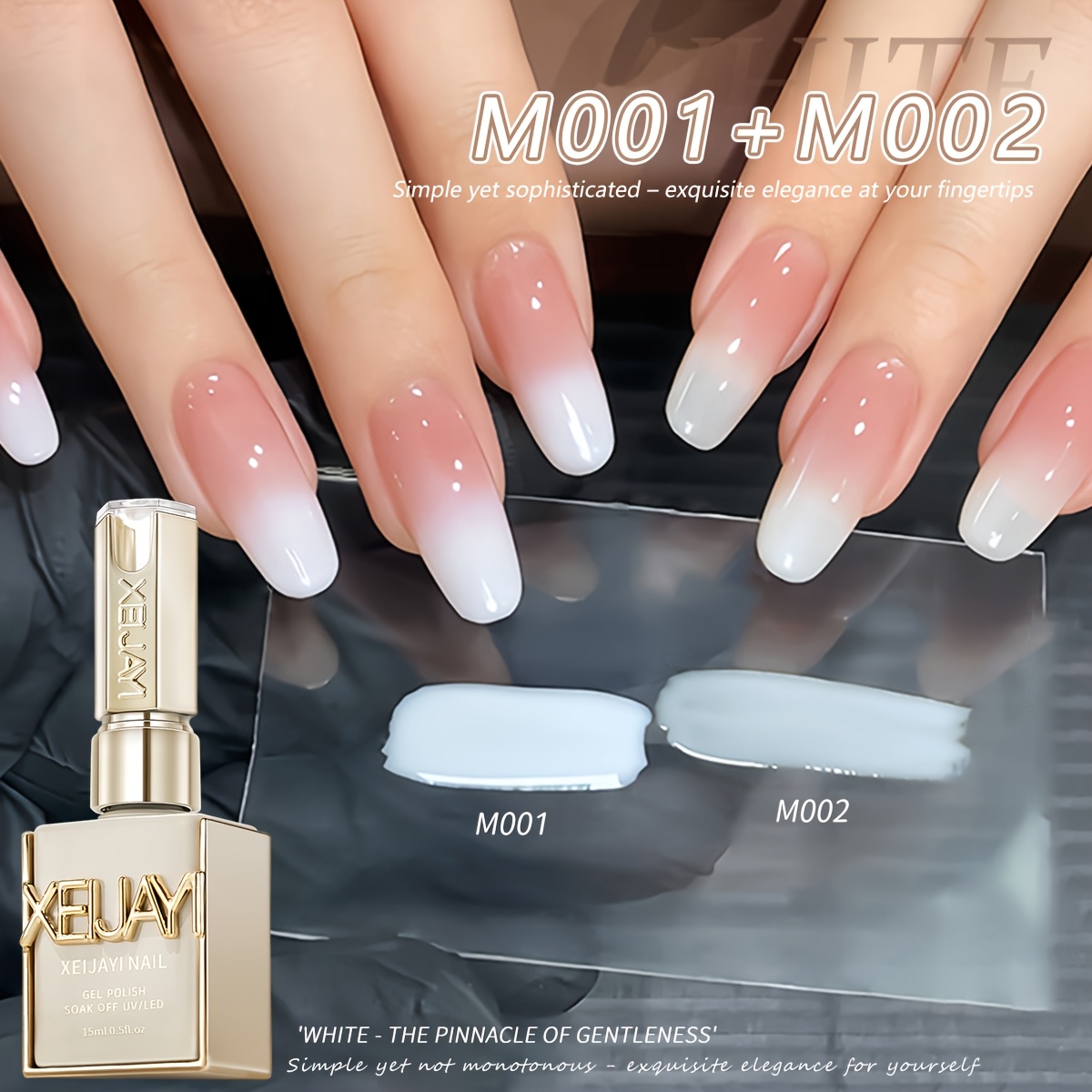 2pcs 15ml Gel Nail Polish Soaking Led Nail Gel Women's Nail Art Tools For Nail Art For Fashion