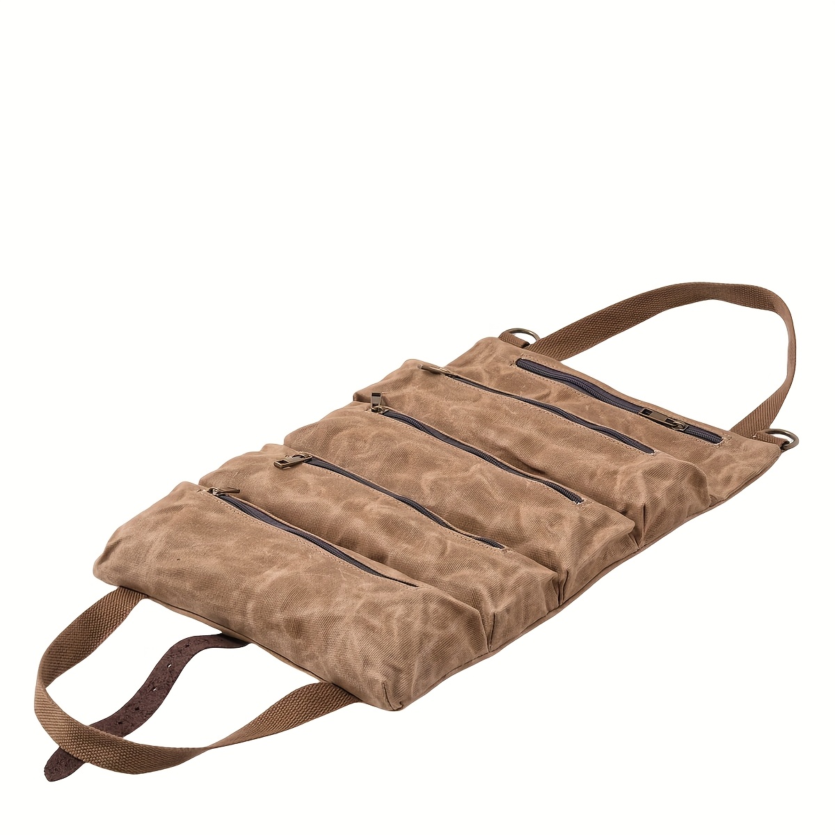 Vintage Canvas Tool Bag, Suitable for Storing Wrenches and Vehicle Repair, Portable Tool Bag, Thickened Multi-Functional Woodworking Bag for Tool Storage, Durable Hardware Tool Organizer