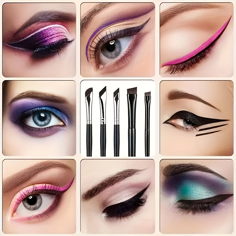 5pcs Precision Eye Makeup Brush Set for Easy Application