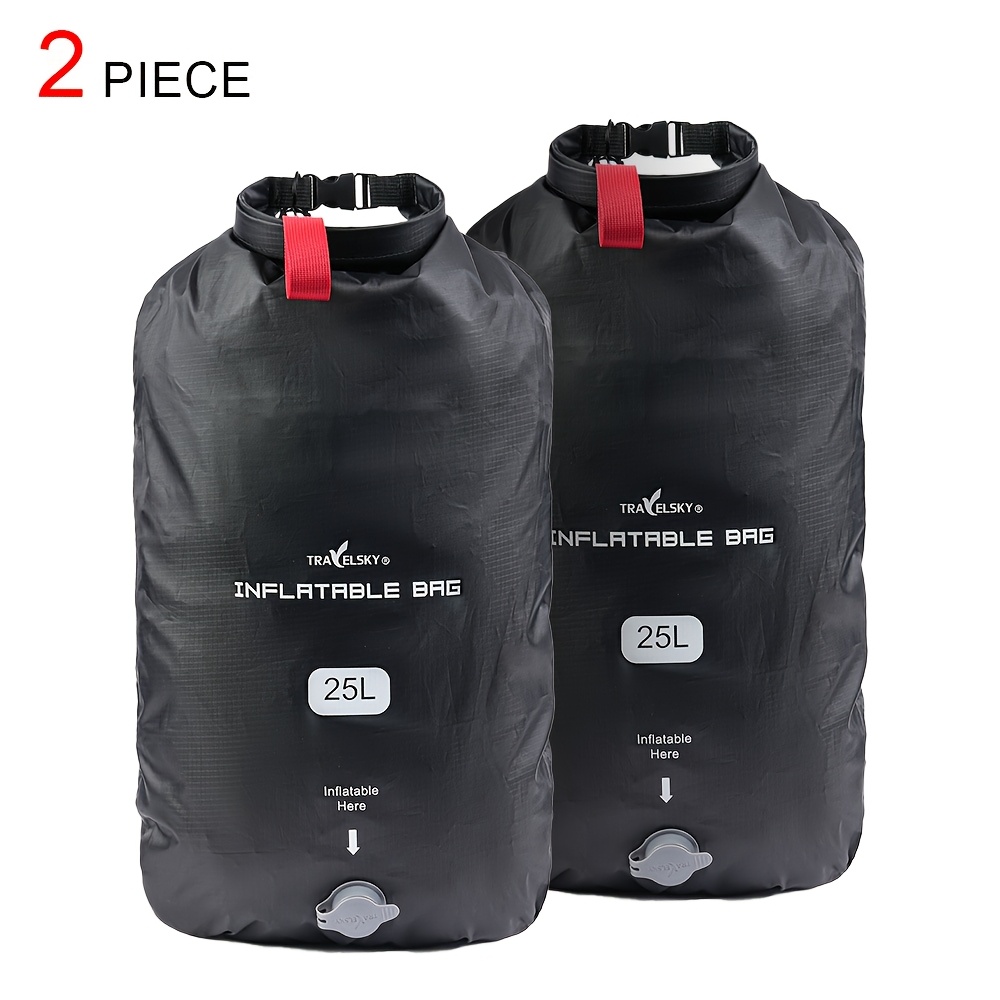 Set Of 1/2/3 Vacuum Compression Storage Bags, 25l, Space- Design With Manual Valve, No Pump Needed, Ideal For Home Organization And Outdoor Travel