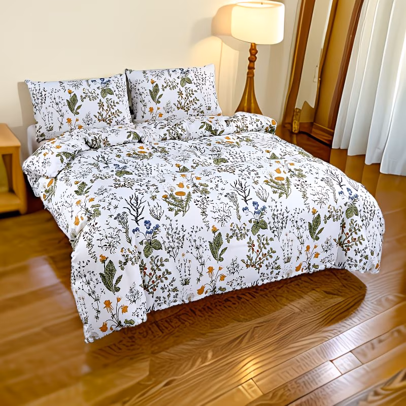 1pc high end country style floral plant printed duvet cover does not the duvet soft and comfortable suitable for bedrooms guest in machine washable details 1
