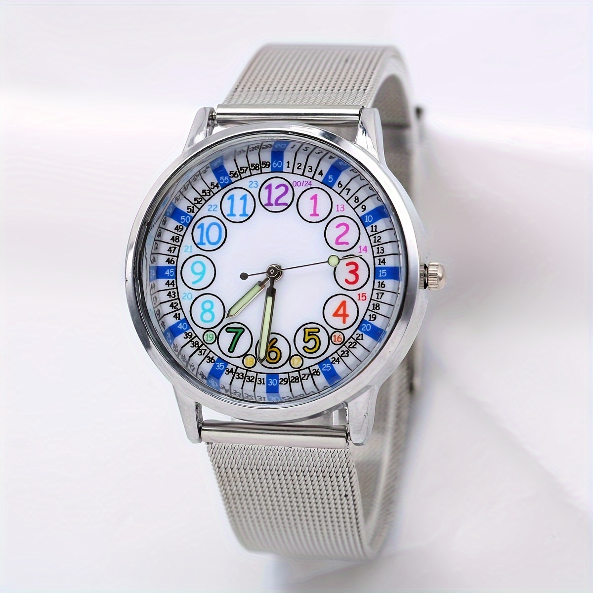 

Exquisite Network Buckle Classic Fashion Large Dial Digital Luminous Needle Ladies Watch Large Size Female Watch