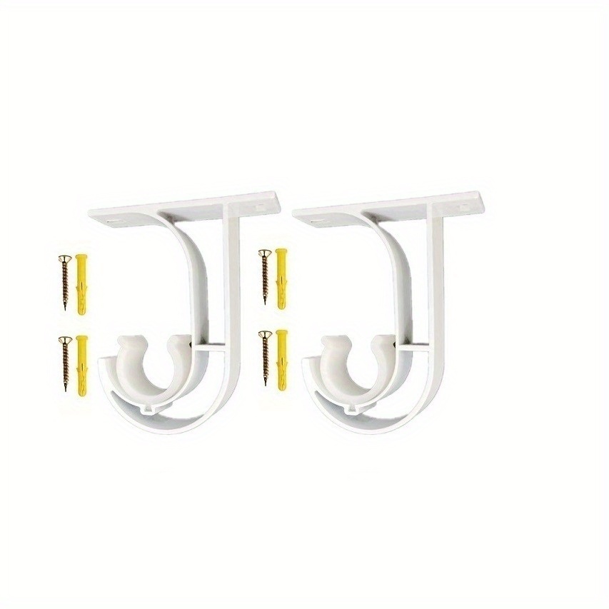 TEMU 2pcs/3pcs Supports de fixation supérieurs pour tringle à rideaux, installation au plafond, compatibles avec les à rideaux de 28 mm