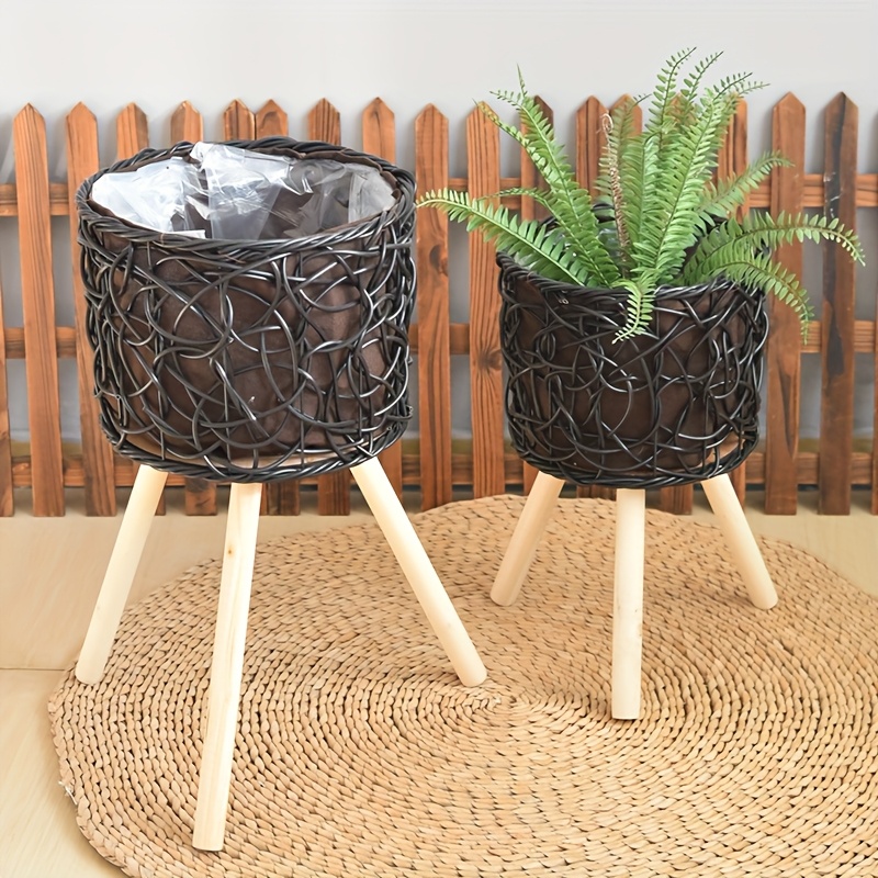 Bamworld Support réglable pour plantes d'intérieur, support de pot de fleurs d'intérieur en