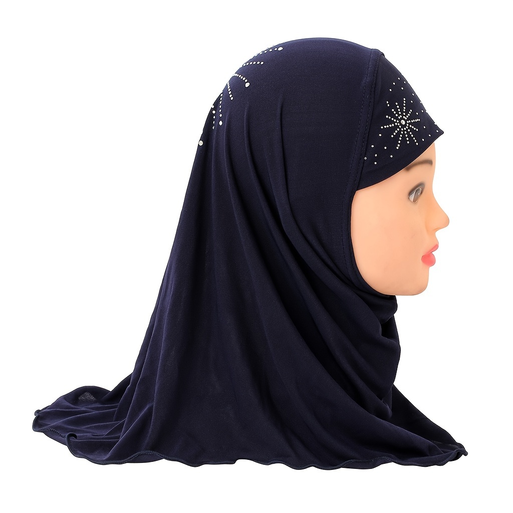 Muslim Headscarf Prayer Arab Hat Little Girl's Scarf - Temu