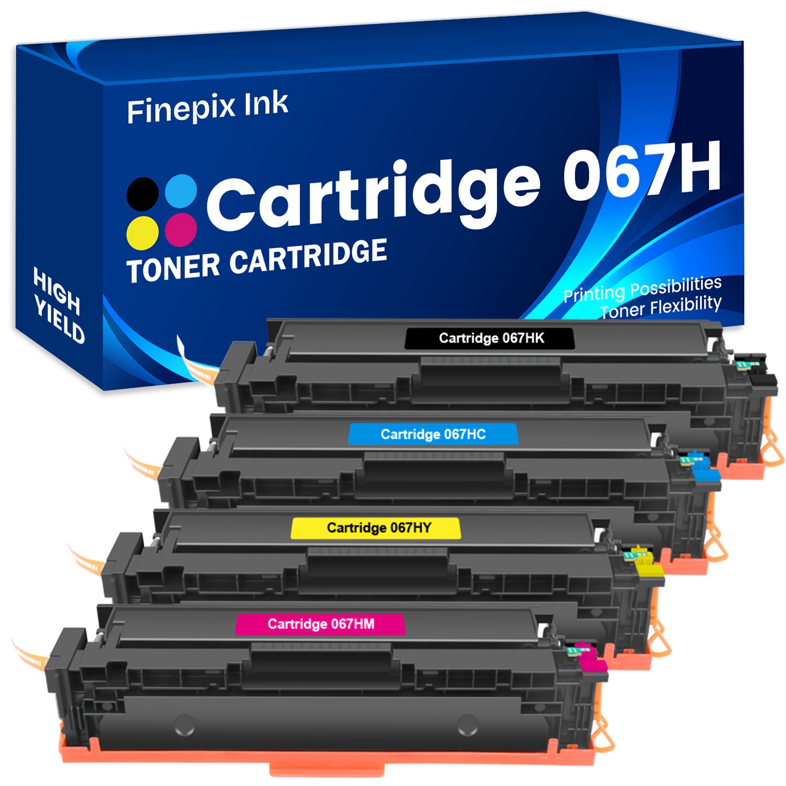 

4 Packs 067h Compatible For 067h 067 Crg067h For Mf656cdw Mf654cdw Mf653cdw Lbp633cdw Lbp632cdw Mf651cw Mf655cdw Lbp631cw Printer Ink