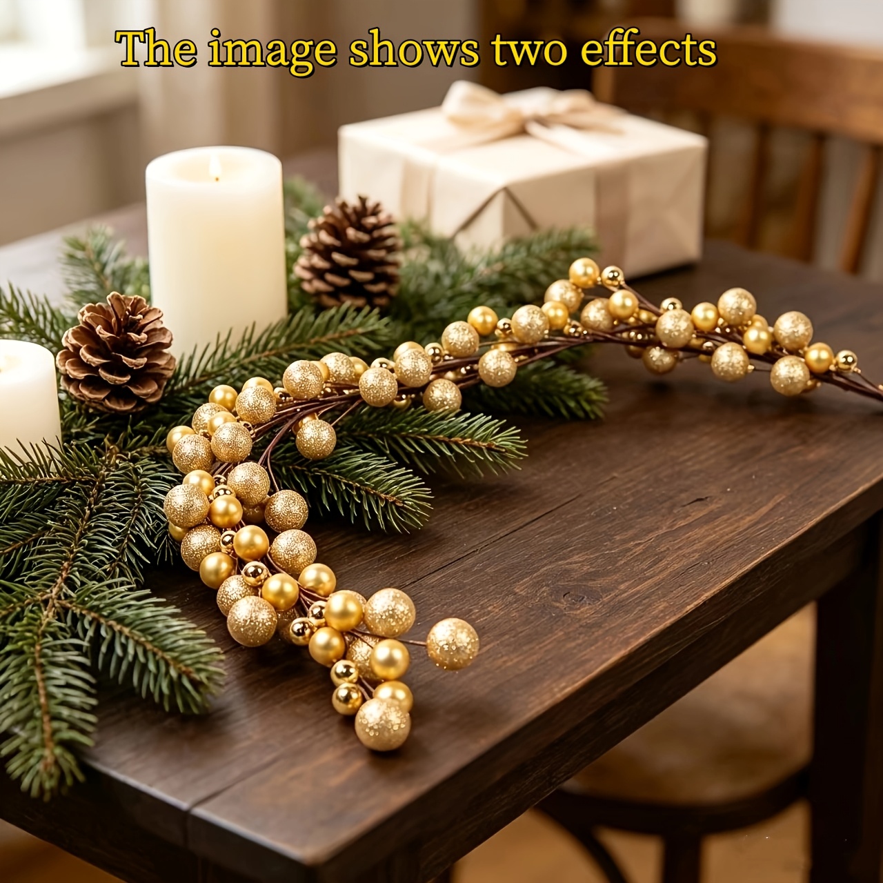 TEMU Christmas Ball String Ornament For Home Party Christmas Holiday Atmosphere Scene Setup Diy Decorative Ball String