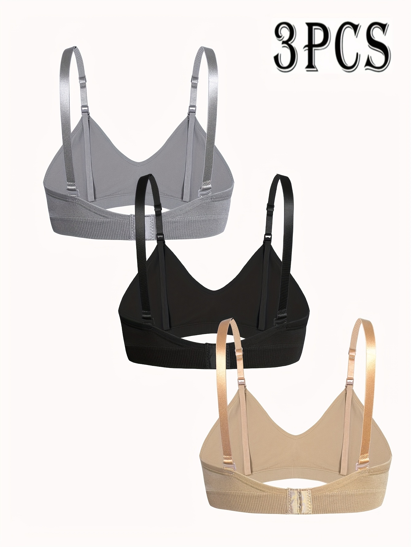 Adjustable Maternity And Nursing Bras for Women, Set of Three