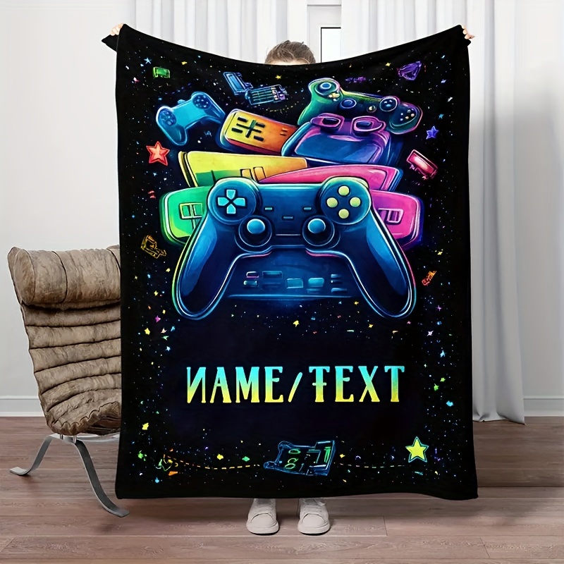 

[customization]1pc Pattern Blanket, Decoration, Blanket, And Blanket, Sofa Bed, Decoration, Blanket, Boys, , Adults, All