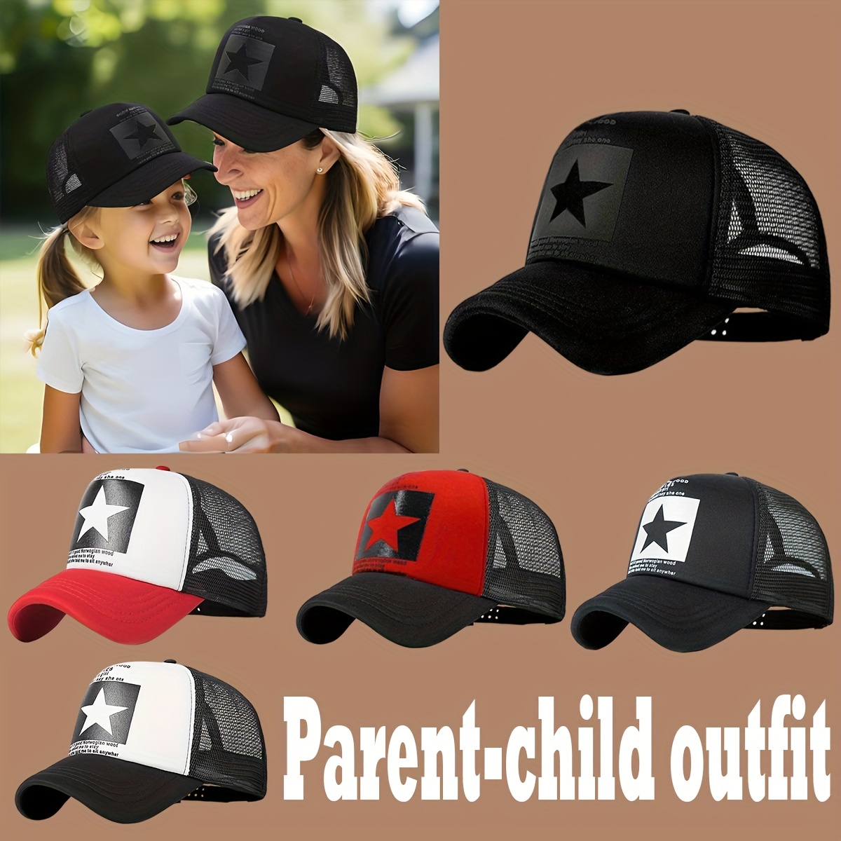 new parent   style multi colored   trucker hat breathable mesh back adjustable snap closure letter design suitable for back to school birthday summer fashion sun protection gift casual youth gear moisture wicking sports baseball cap