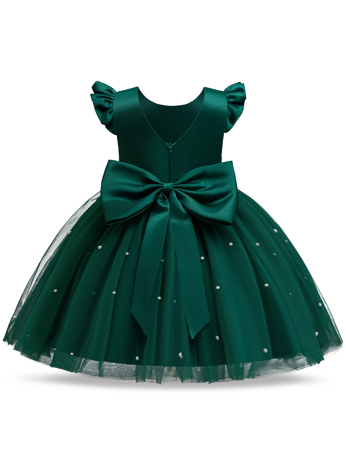 Vestido de Princesa para Menina com Detalhes de Pérolas  3