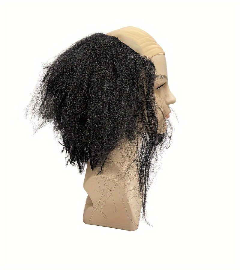 Funny Wigs For Costume Parties, Cosplay Games, Performances, Bald Wigs, Black Scalp Wigs, White Christmas Wigs, Yellow Funny Wigs, Birthday Party Costumes, Party Dress-up Accessories details 11