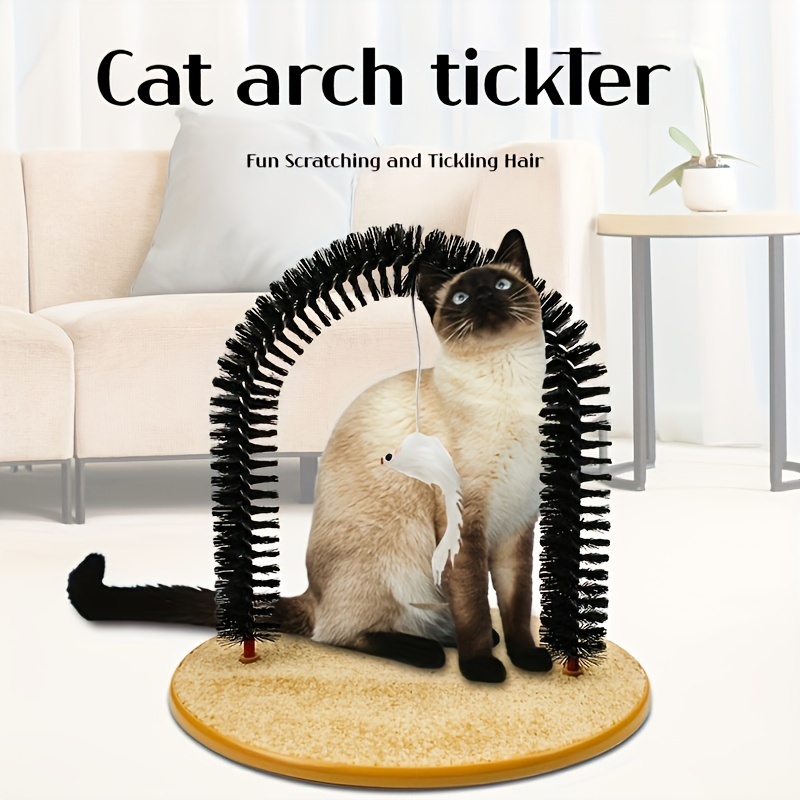 

Interactive Cat Toy With Self-grooming And Massage Features For Playful Scratching And Exercise