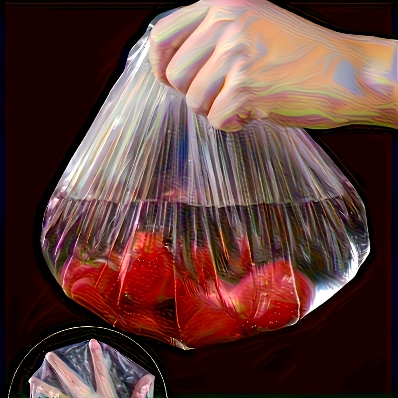 200 Reusable Elastic Food Covers for Kitchen & Restaurant Use