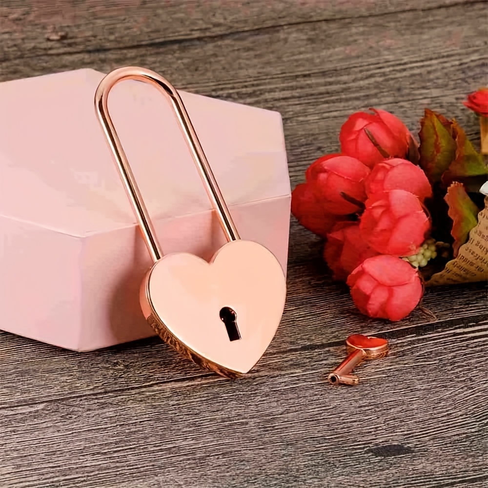 Personalized Laser-Engraved Heart-Shaped Lock