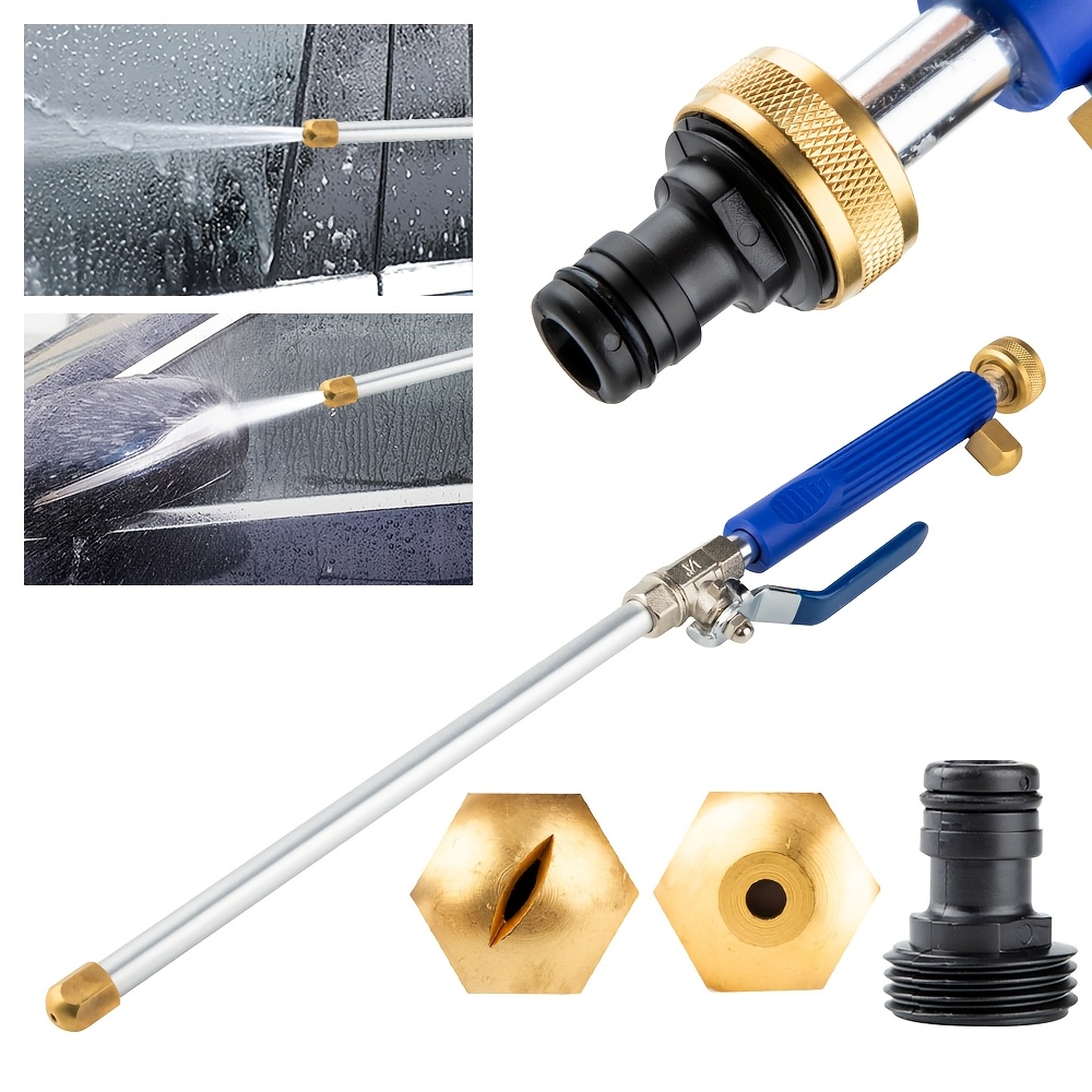 

1pc High Pressure Washer Wand With 2 Nozzles, Sprayer, 3/4" Pipe Diameter, Connector, Leakproof Car And Window Cleaning Jet For Truck Lightweight, Pressure Washer Accessories