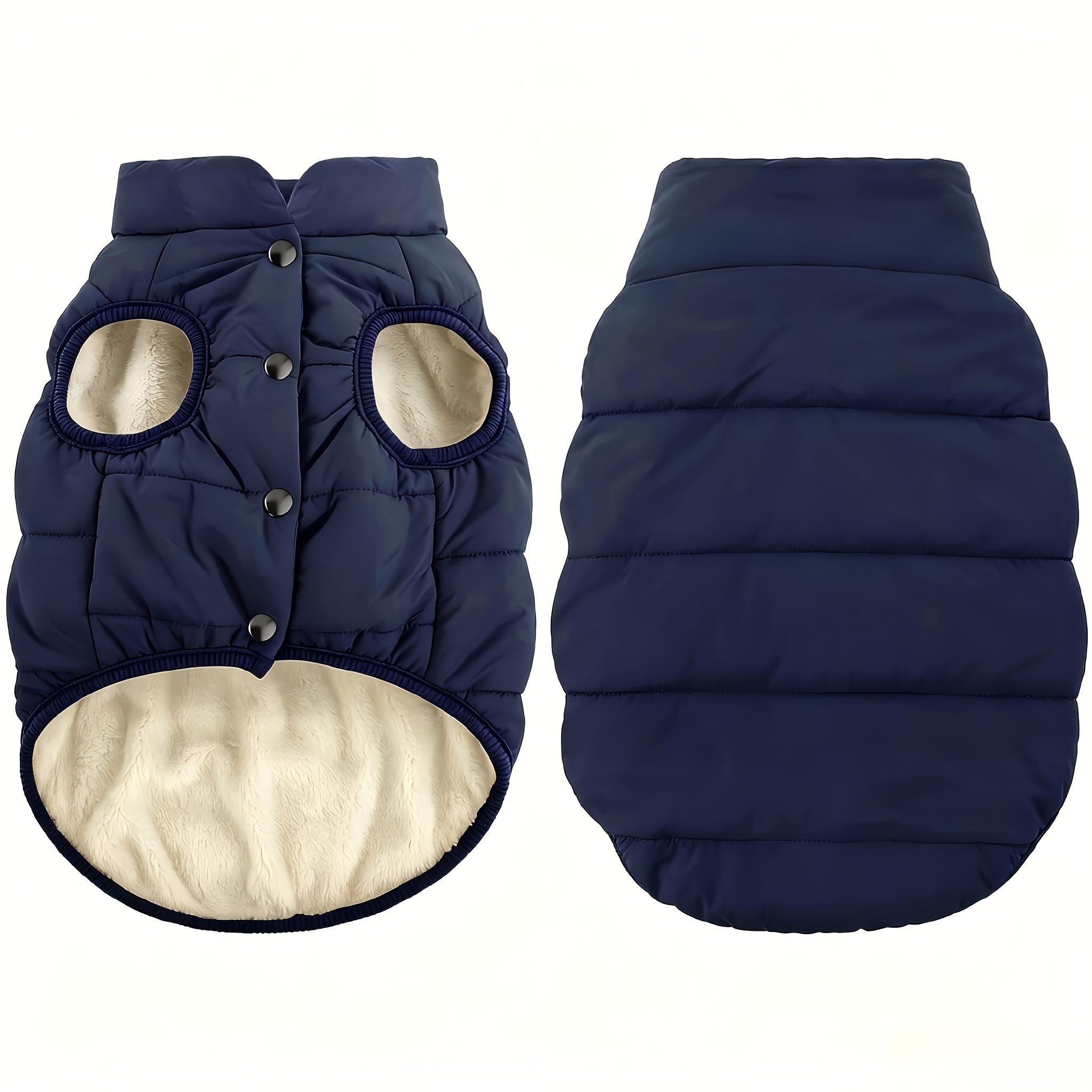 autumn and winter thickened outerwear vest for large dogs suitable for cold weather Product details 2