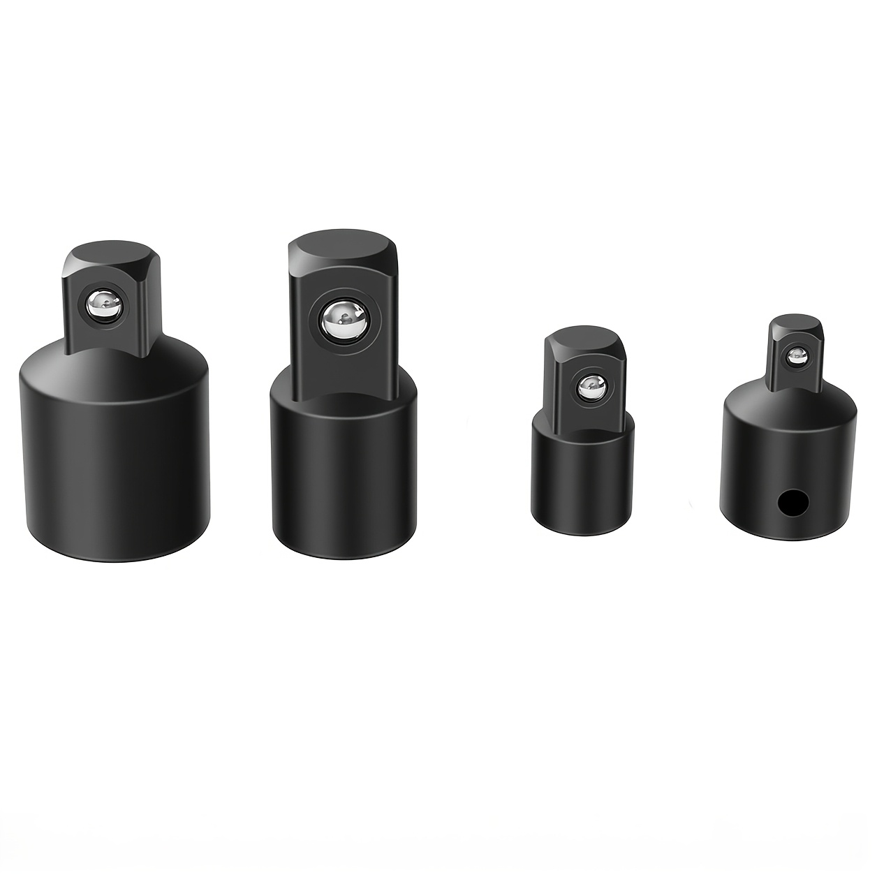 TEMU 4pcs Socket Converter Adapter Kit, Heavy-duty Locking Impact Socket Adapter Set, Pneumatic Impact Socket Connectors, Sleeve Adapters, Wrench
