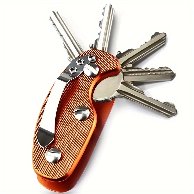 1pc Key Holder, Aluminum Alloy Portable Key Bag Case, Edc Pocket Key Organizer
