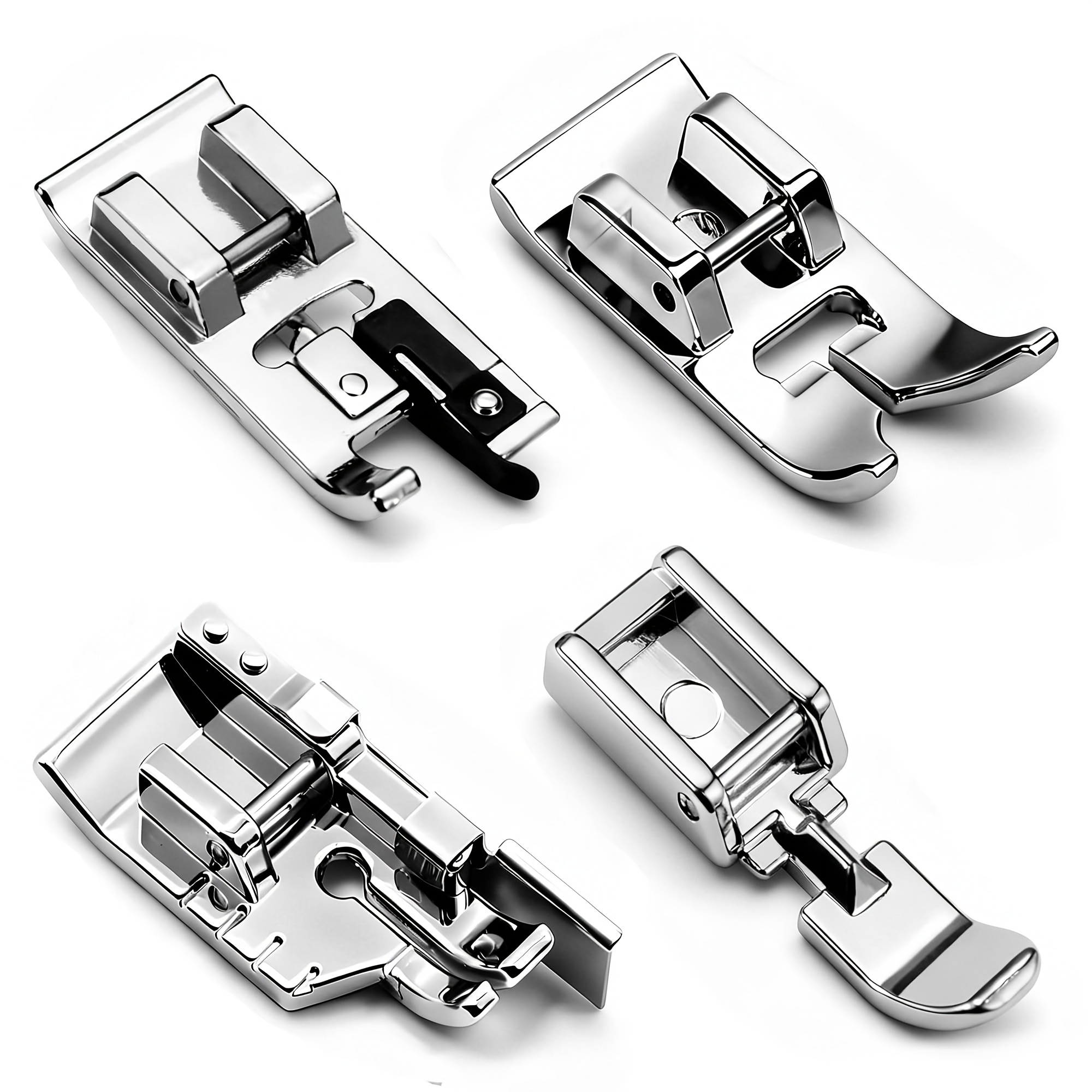 TEMU Jeu de -de-biche, pied de machine à coudre 1/4" et pied de couture à bout ouvert pour machine à coudre à basse tête, compatible avec la plupart