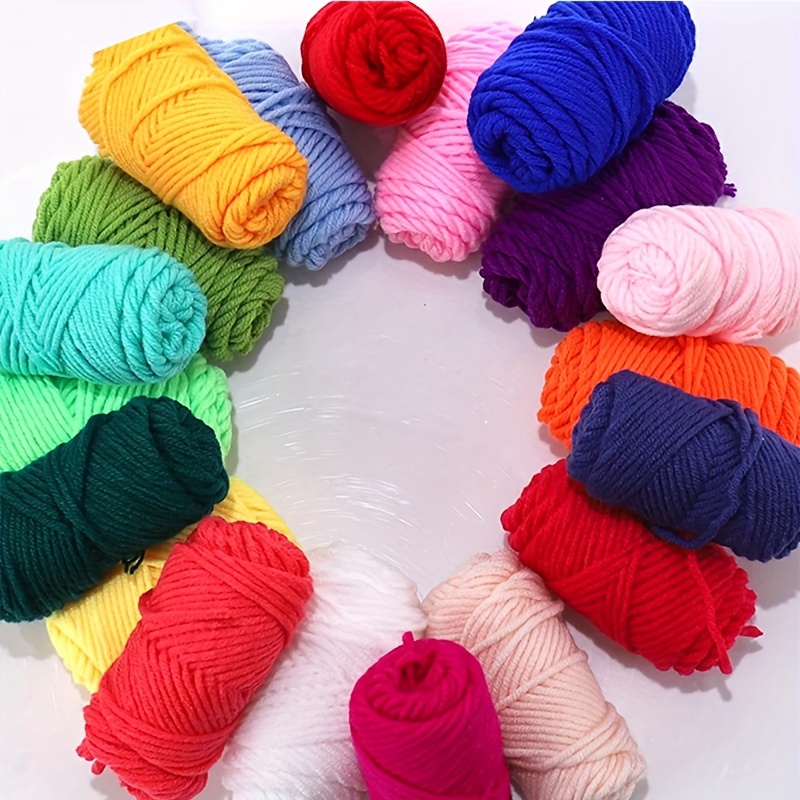 

10-pack Acrylic Yarn Set - 100% Premium Acrylic Fiber, Multicolor Assorted Bulk Bundle For Knitting, Crochet & Crafts, 10g Each