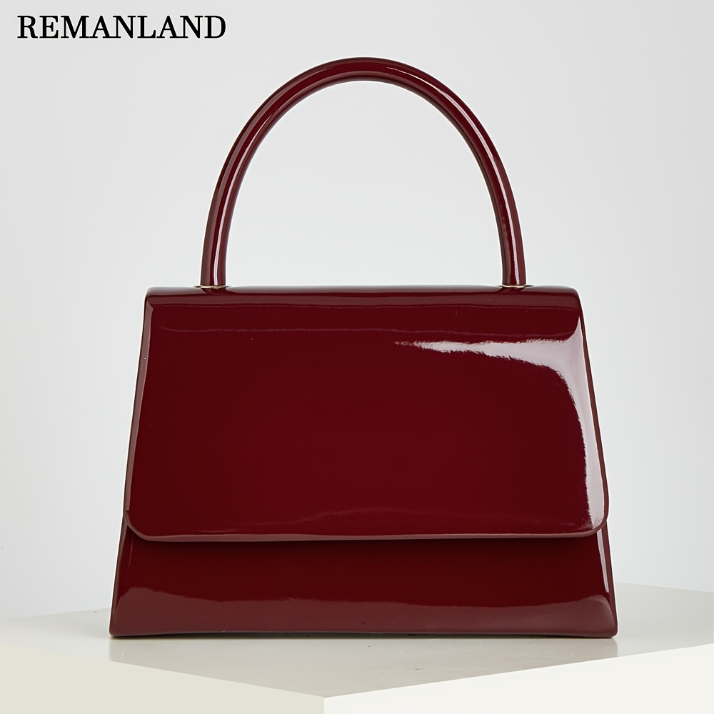 TEMU Exquisite And -red Handbag, Elegant And Stylish Pu Single-shoulder Bag, Crossbody Bag, Ladies' Evening Clutch, Ladies' Evening Handbag, Suitable