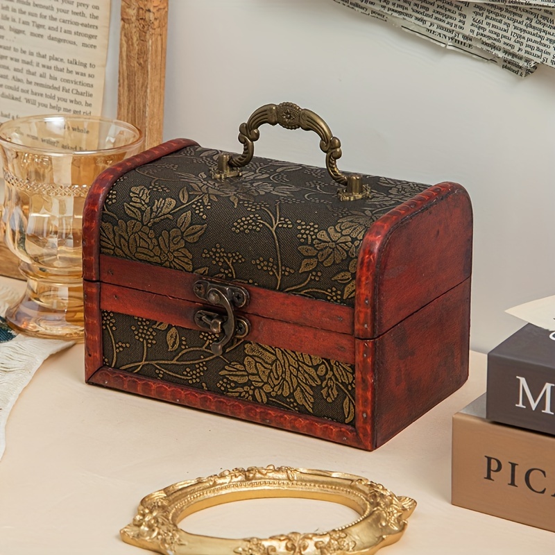 

Wooden Jewelry Chest, Pattern, Keepsake Box , Traditional Chinese- , Jewelry Organizer For ,