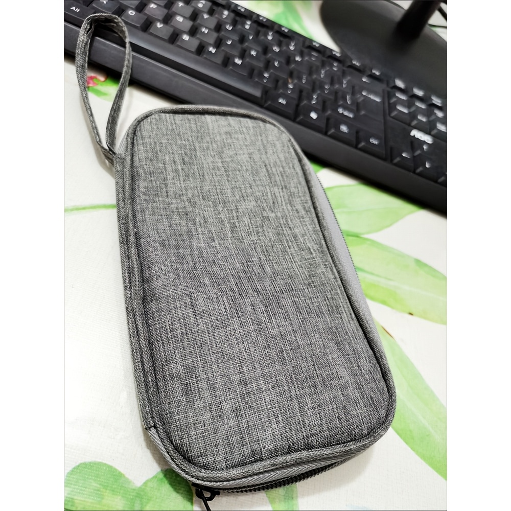 TEMU Organisateur de bagages/Sac de rangement pour câble de données numériques/Simple couche/Double couche Boîte de rangement portable pour voyage,