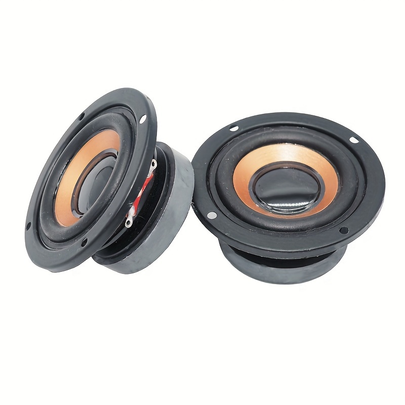 

Pj.miaolai 2-pack 2-inch 4-ohm 5w Full-range Speaker With Coaxial Connector Compatible With Systems, Uncharged Amplifier Subwoofers For Audio Docks - Without Battery