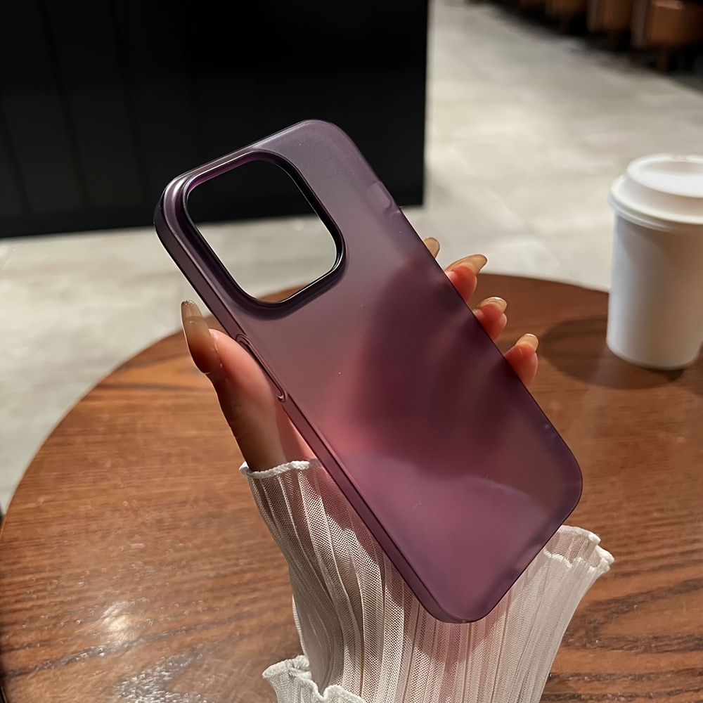 phone case ultra thin matte hard translucent clear phone - Temu