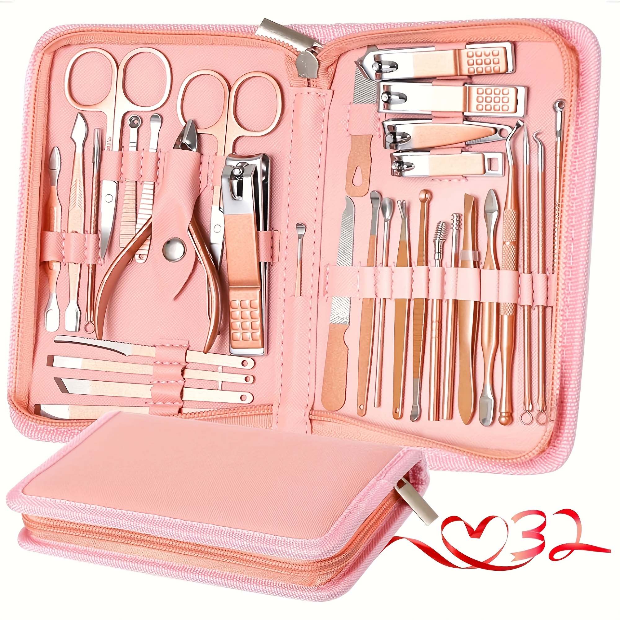 TEMU Manicure Set 30in 1 Nail Clipper Set, Nail Clippers, Fingernail & Toenail Clippers, Manicure Tools, Pedicure Tools, Suitable For Travel Manicure
