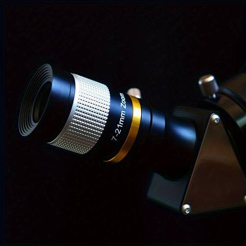 telescope zoom eyepiece 7 21mm 8 24mm continuous zoom high definition golden optical lens with multi layer broadband green coating professional telescope eyepiece for moon and planet photography