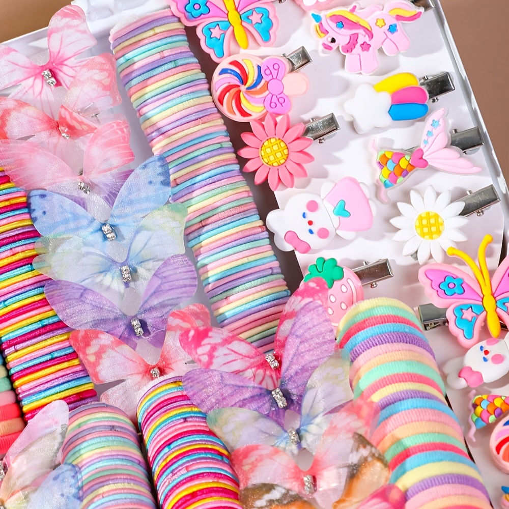 261pcs Random Color Hair Accessories Gift Set