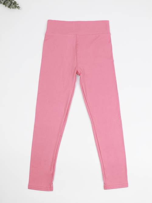 Girls High Stretch Soft Leggings, Multiple Plain Colors, Elastic Waist Kids Pants, Children Clothing