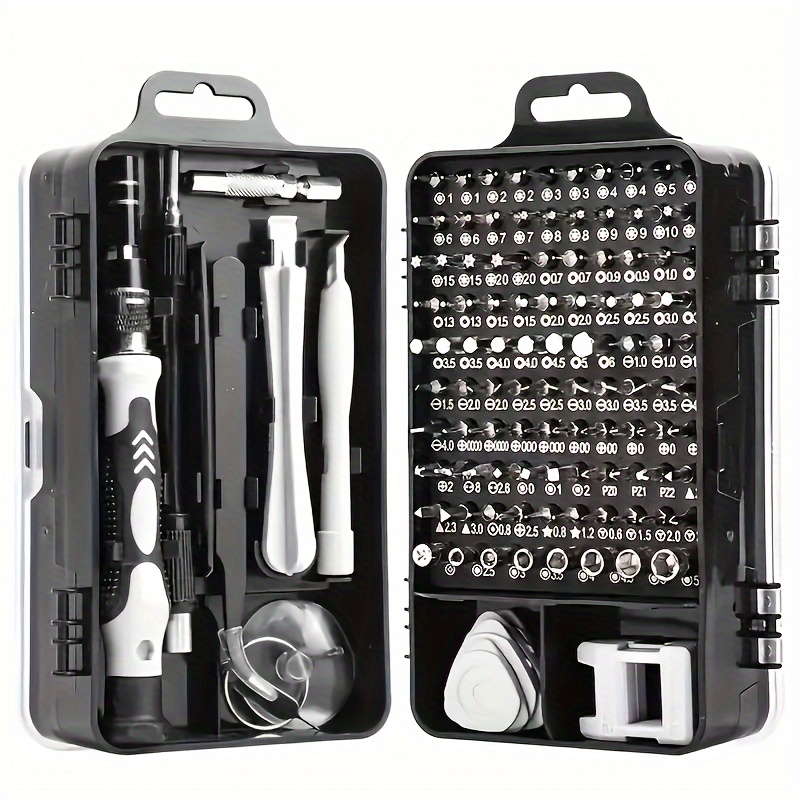 

Black Gray Precision Screwdriver Set, 115 Different Specifications, Professional Maintenance Tool Set, Suitable For Electronic Products, Mobile Phones, Watches, And Automotive Maintenance