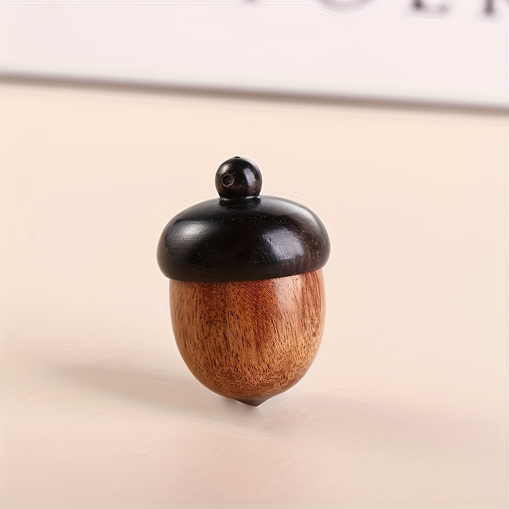 

1pcs Oak Wood Pendant, Twist-open Aromatherapy Locket, Pill Box Holder Keychain Accessory, Gadgets Box Travel Dispenser Box