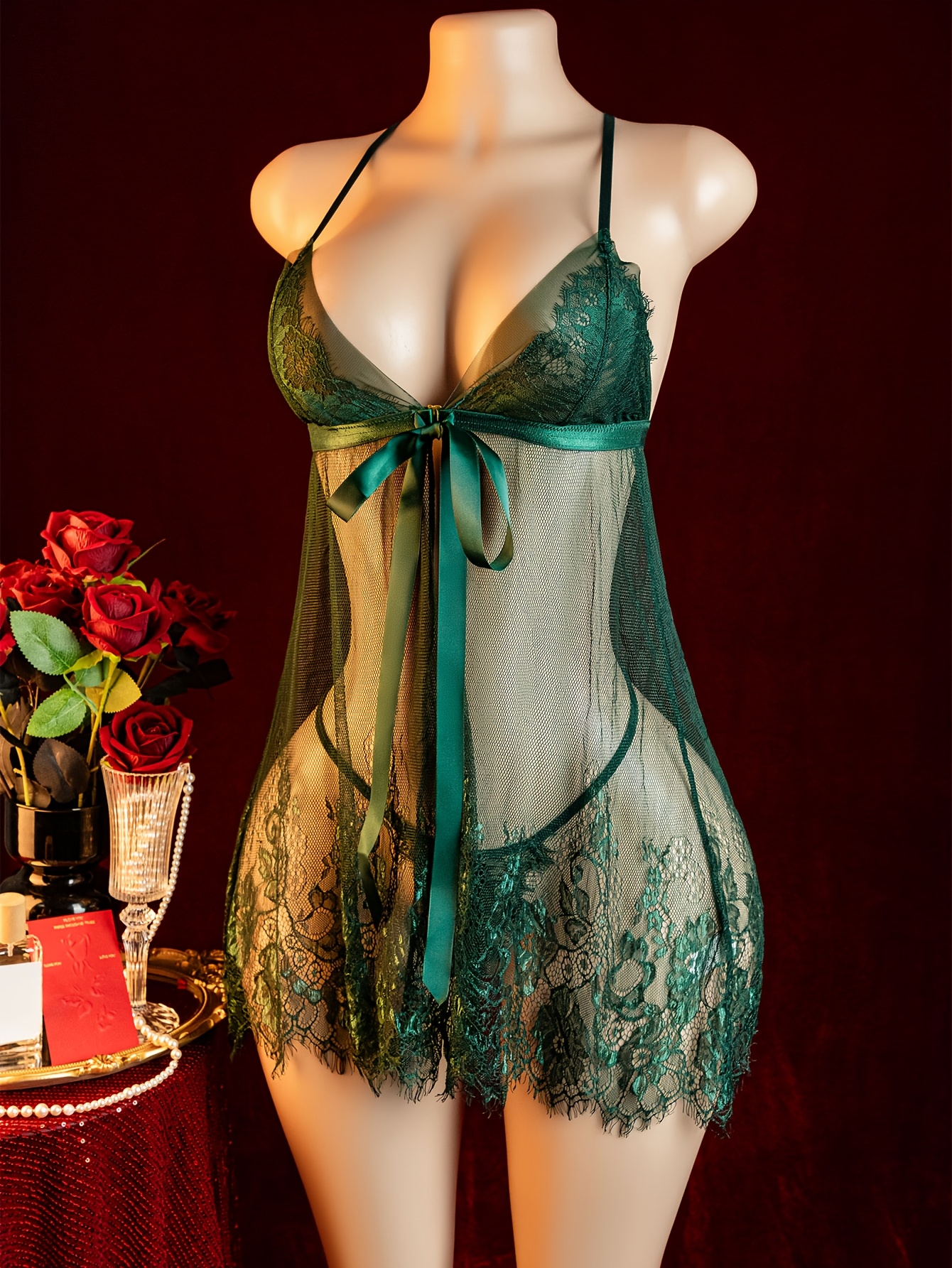 sexy teal lingerie teal lingerie sold on Temu United States
