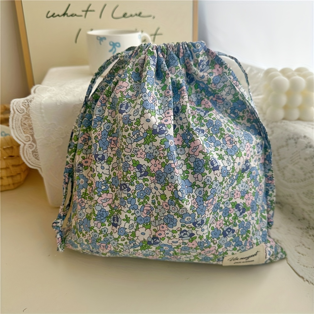 TEMU [Pochette in Borsa, Sacchetto Portaoggetti] 1 pz Sacchetto Retro in Tessuto con Coulisse Sacchetto Porta Borsa da Viaggio