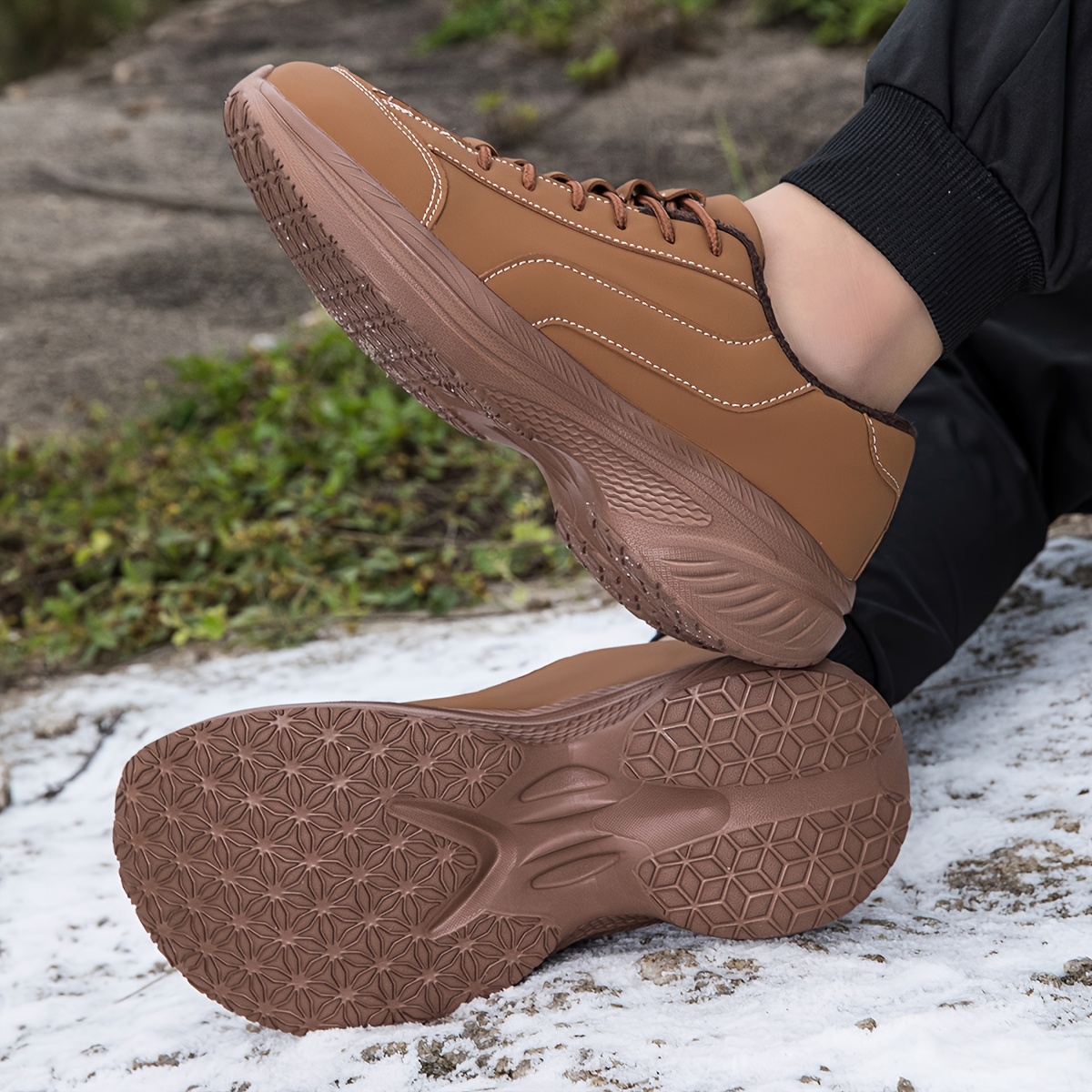 Men's Thickened Wide Toe Casual Shoes for Winter