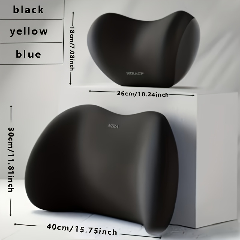 TEMU Car Headrest - Autumn And Upgrade - Memory Foam Support And Neck Protection - Ergonomic Fit Design - High-density Foam Filling - Comfortable