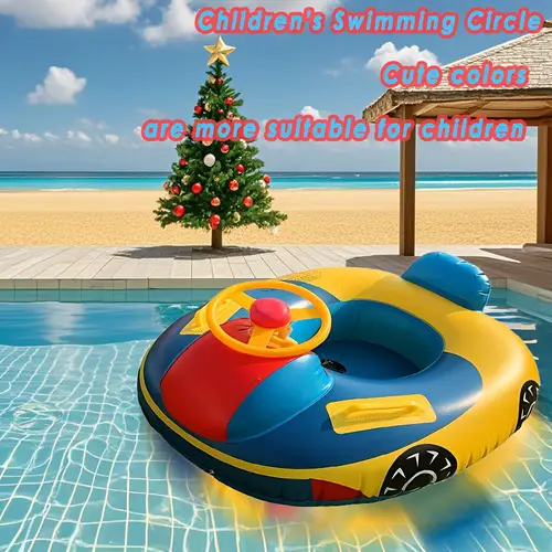 1pc pvc childrens swimming ring with parasol inflatable water toy swimming pool float