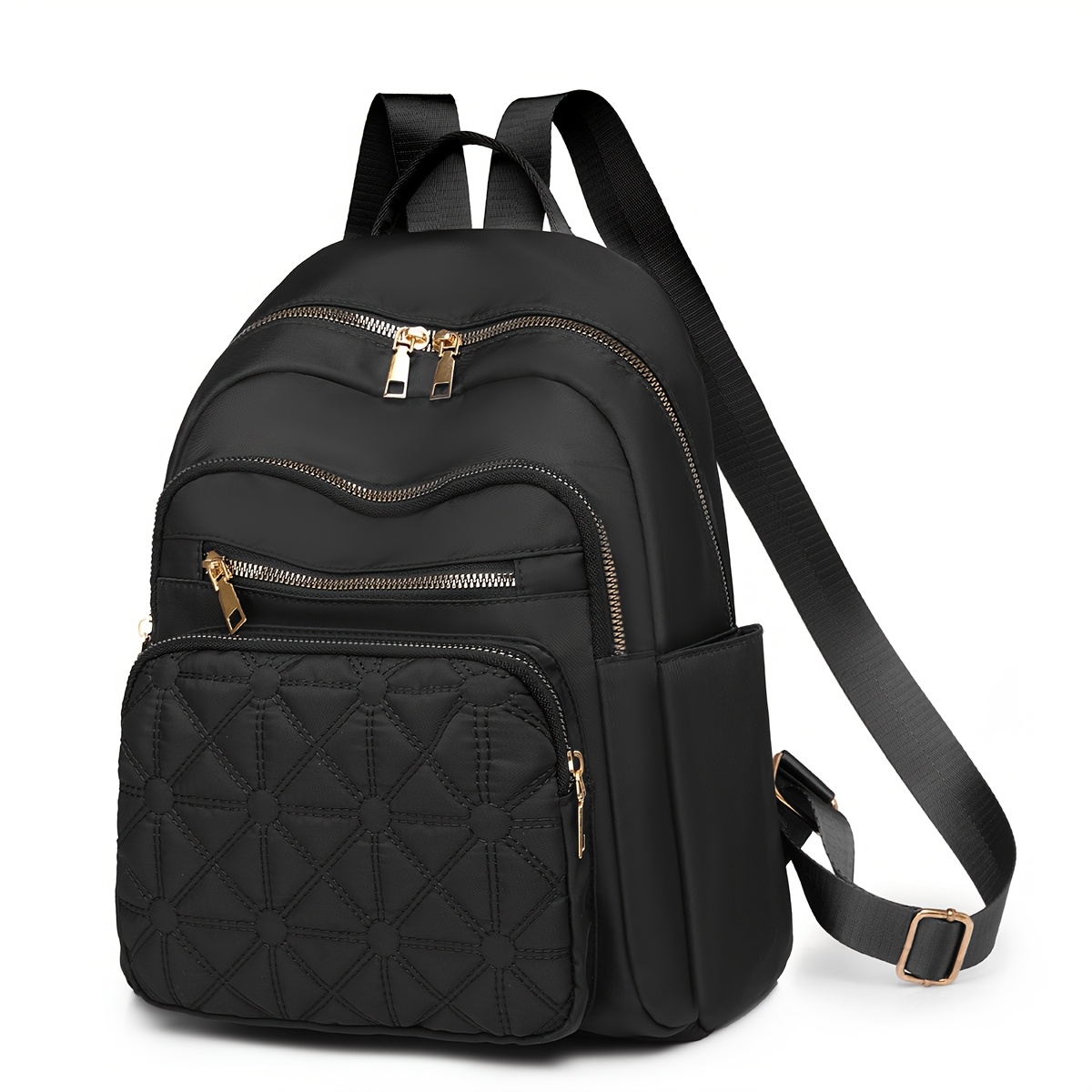 womens large capacity multi compartment backpack rhombus xiu  display picture 1