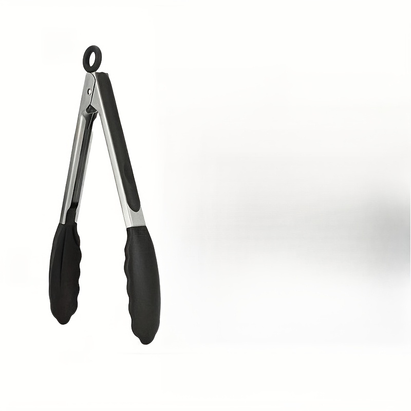 Image of Durable 7-inch, 9-inch, And 12-inch Kitchen Tongs, Food Tongs, Kitchen And Bbq Utensils, Durable With A Locking Mechanism To A , In 17.78cm, 22.86cm, And 30.48cm Sizes, In Black