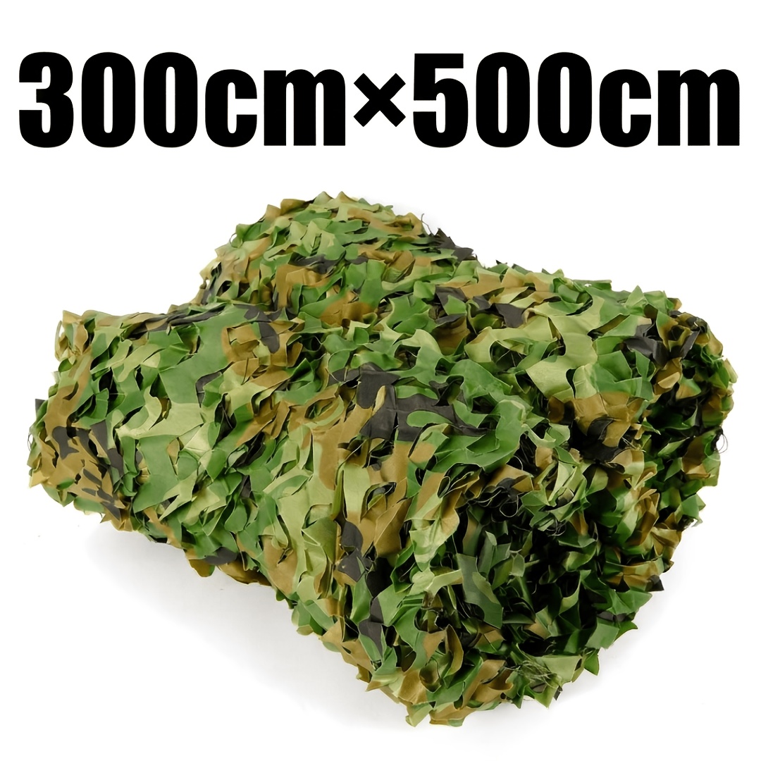 Forest Green Privacy Camouflage Net, Breathable And Lightweight, Ideal For Yard , Balcony Privacy, And Party Tents