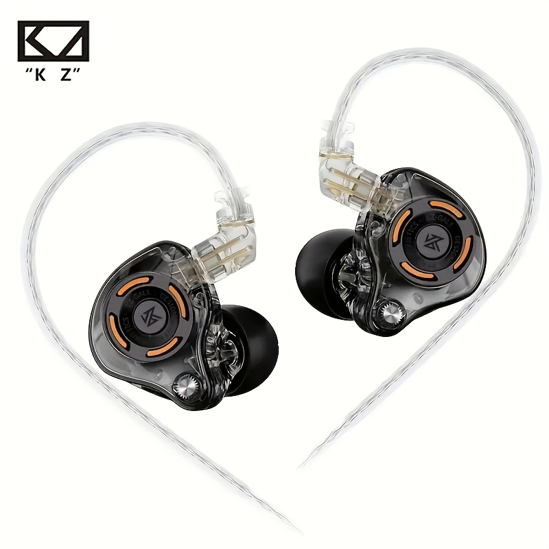 kz in ear wired headphones hifi stereo stage studio iem Temu